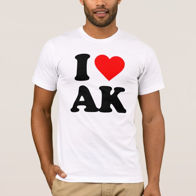 I LOVE AK T-Shirt (Front)