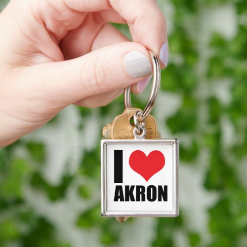 I love Akron Keychain