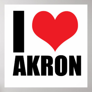 I love Akron Poster