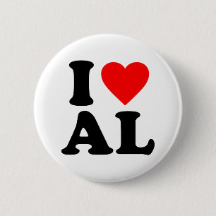 I LOVE AL PINBACK BUTTON
