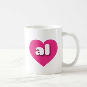 I love Alabama - al hot pink heart  Coffee Mug