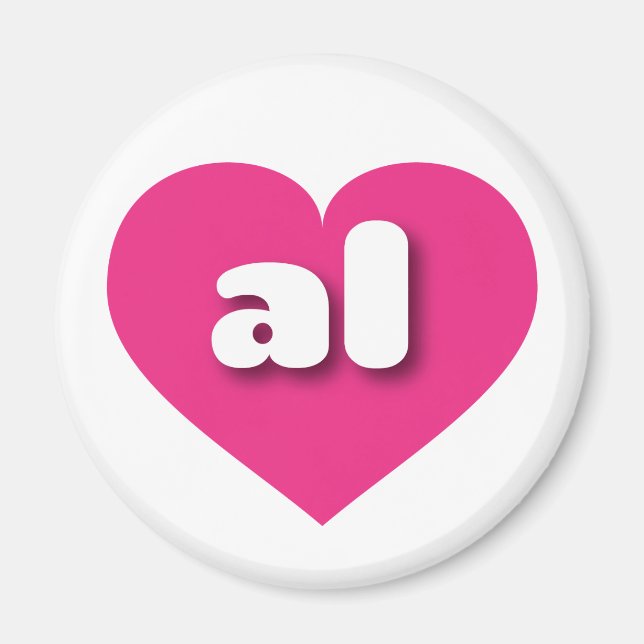 I love Alabama - al hot pink heart  Magnet (Front)