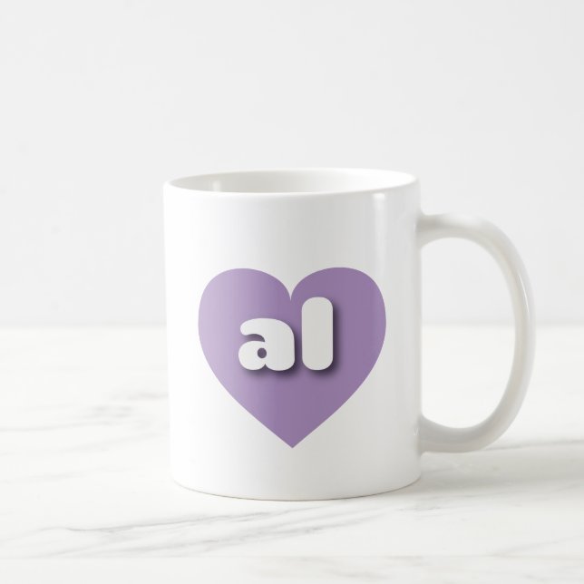 I love Alabama  - al lavender heart  Coffee Mug (Right)