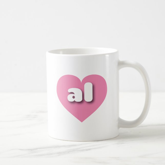 I love Alabama - al pink heart  Coffee Mug (Right)