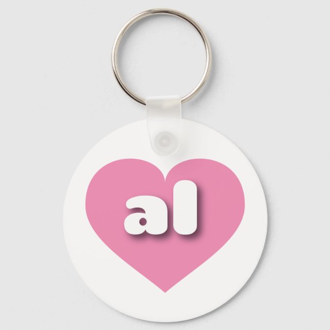 I love Alabama - al pink heart  Keychain (Front)