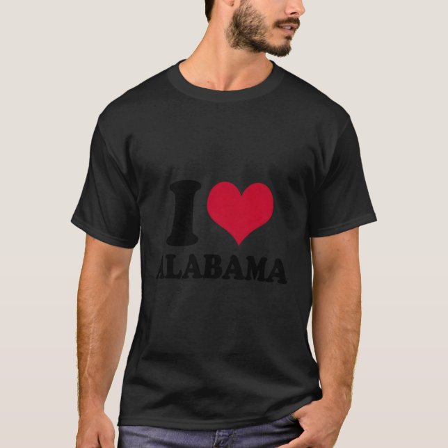 I Love Alabama Al T-Shirt (Front)