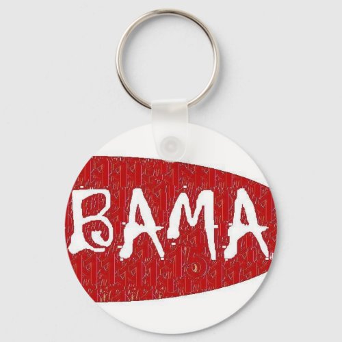 I Love Alabama Keychain bydavy