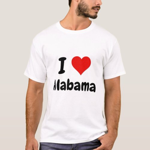 I Love Alabama T_Shirt
