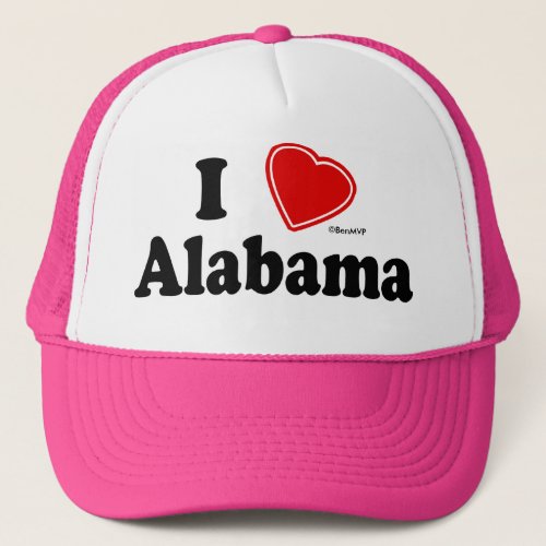 I Love Alabama Trucker Hat