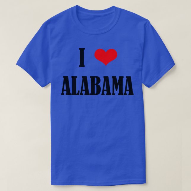 I Love Alabama TShirt 4 (Design Front)