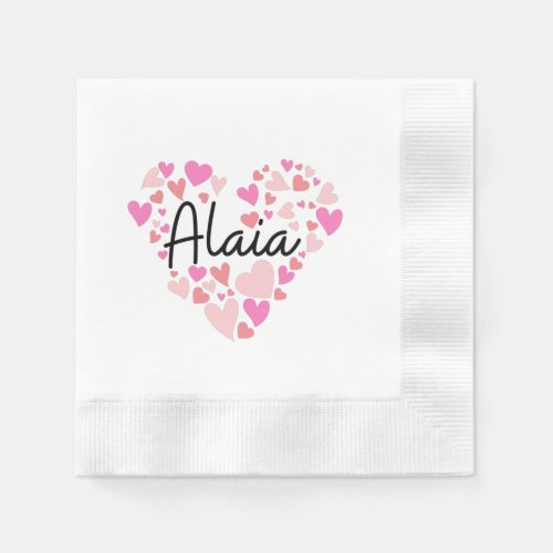 I love Alaia _ hearts for Alaia Napkins