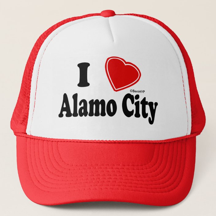 I Love Alamo City Mesh Hat