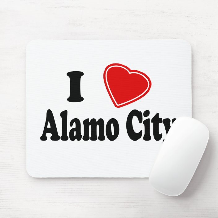 I Love Alamo City Mouse Pad