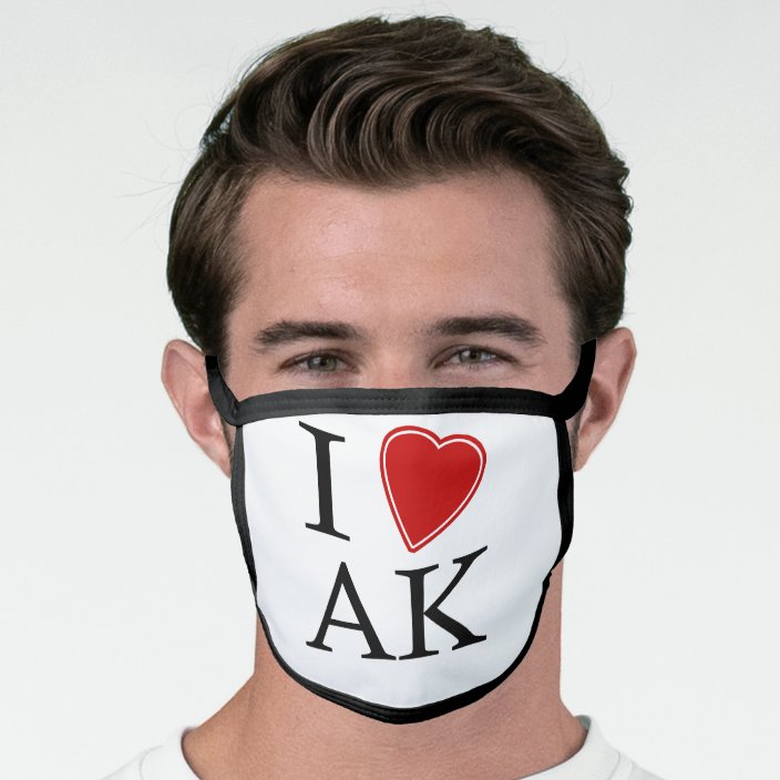 I Love Alaska Cloth Face Mask