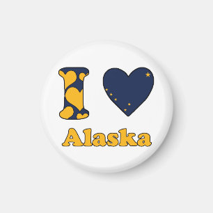 I love Alaska Magnet