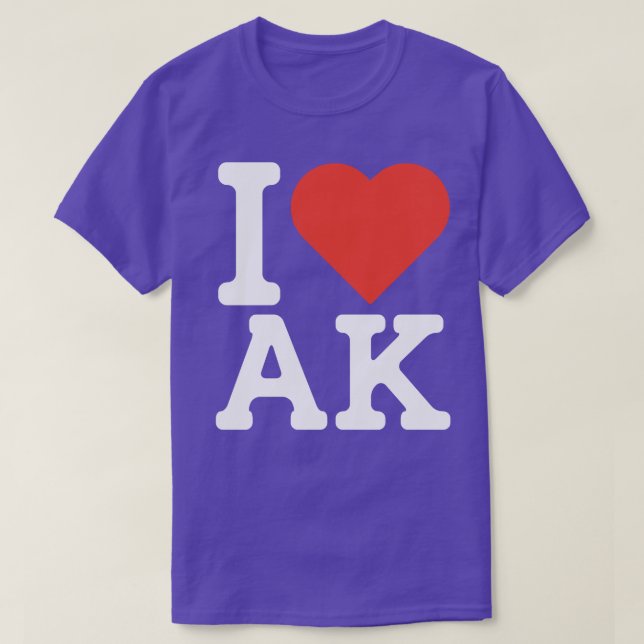 I Love Alaska TShirt 1 (Design Front)