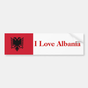 I Love Albania Bumper Sticker