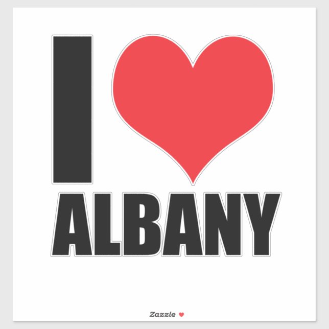 I love Albany Sticker (Sheet)