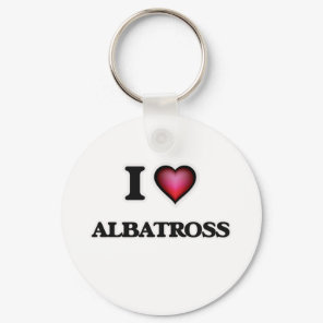 I Love Albatross Keychain