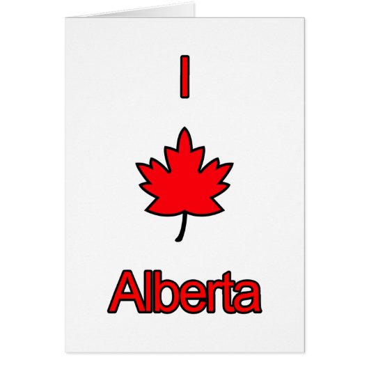 I Love Alberta Cards (Front)