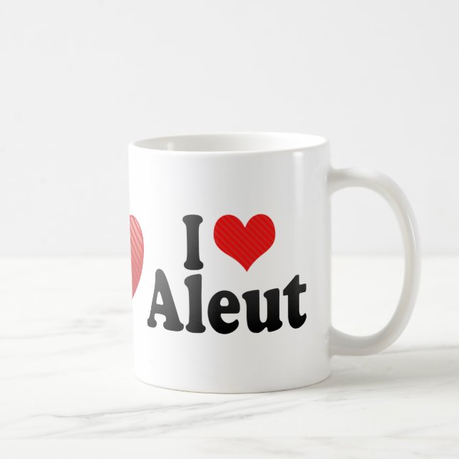 I Love Aleut Coffee Mug (Right)