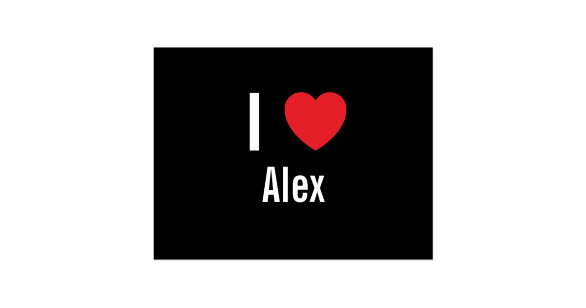 I love Alex Postcard