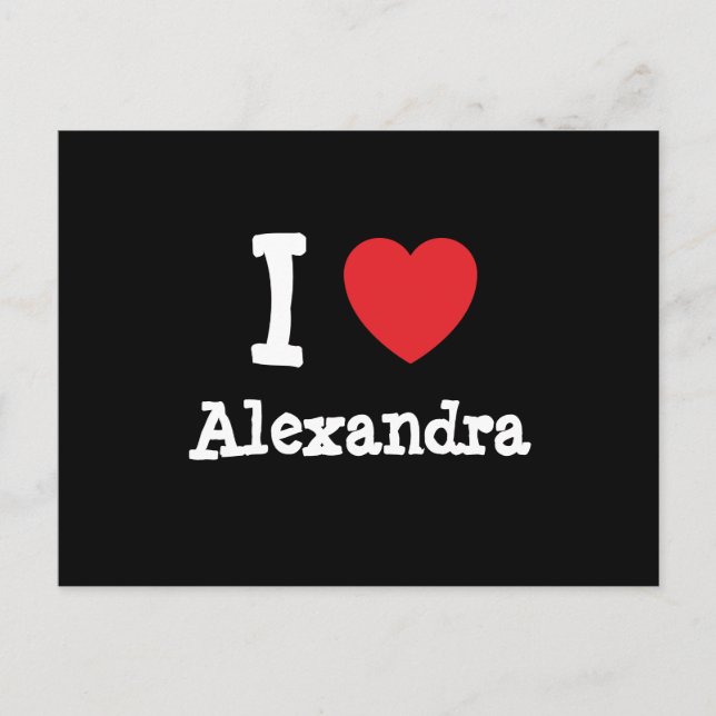 I love Alexandra heart T-Shirt Postcard (Front)