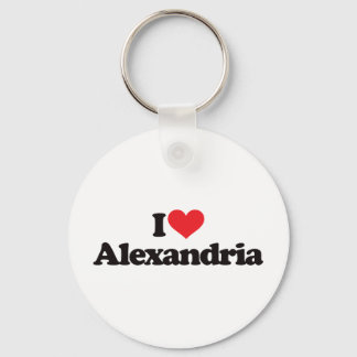 I Love Alexandria Keychain