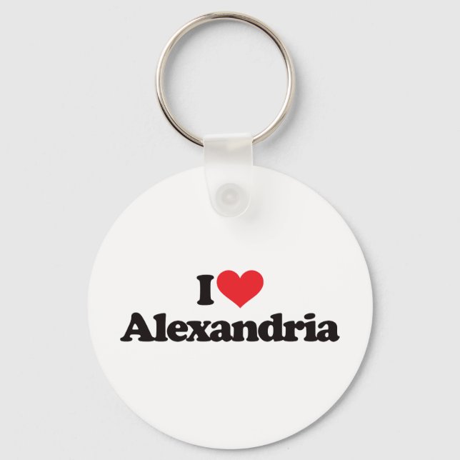 I Love Alexandria Keychain (Front)