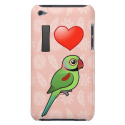 I Love Alexandrine Parakeets Case-Mate iPod Touch Barely There Case
