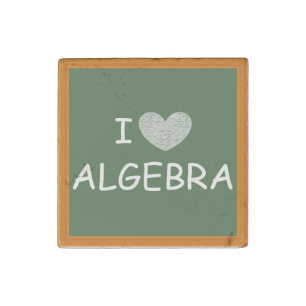 I Love Algebra Stone Magnet