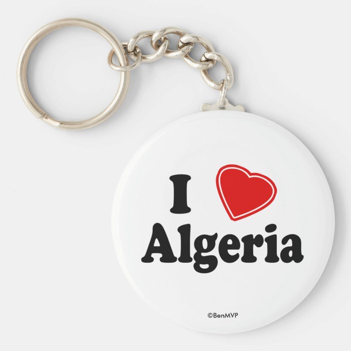 I Love Algeria Key Chain