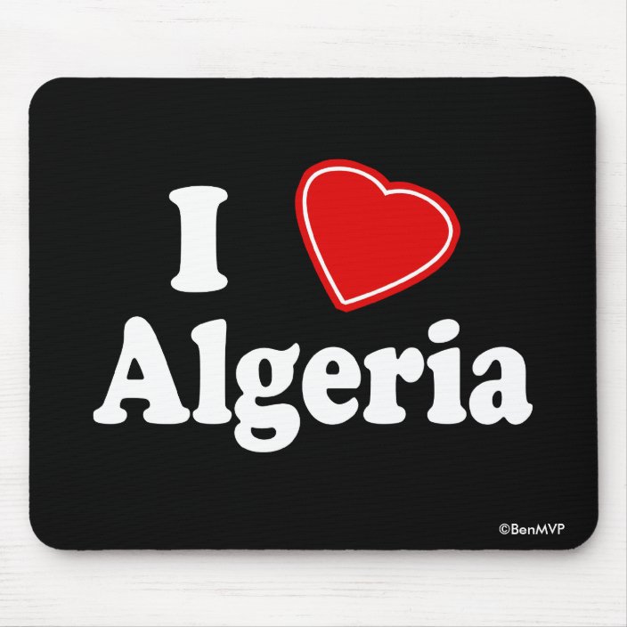 I Love Algeria Mouse Pad