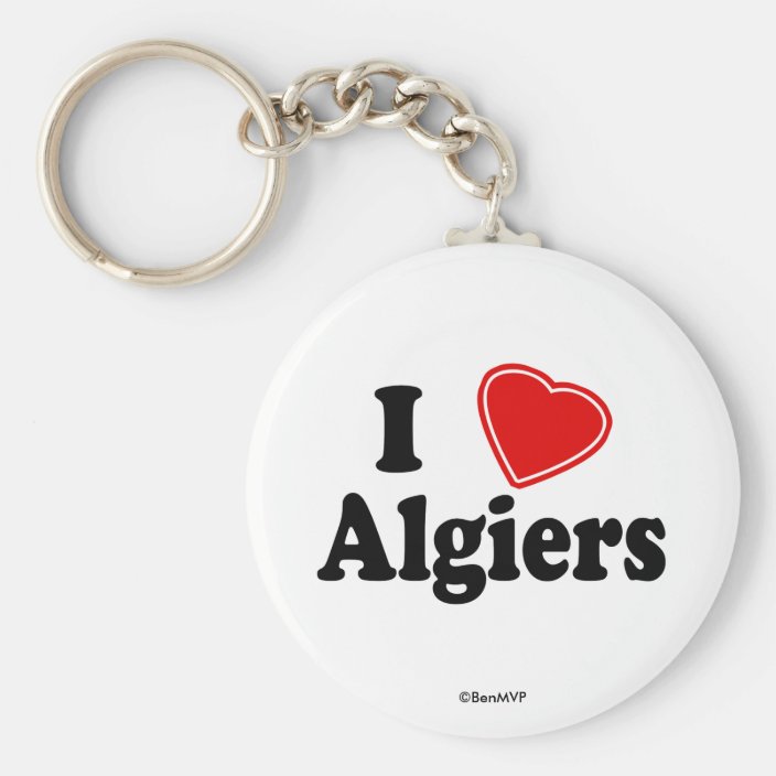 I Love Algiers Keychain