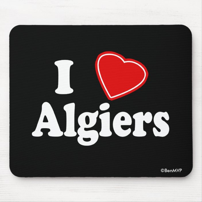 I Love Algiers Mouse Pad