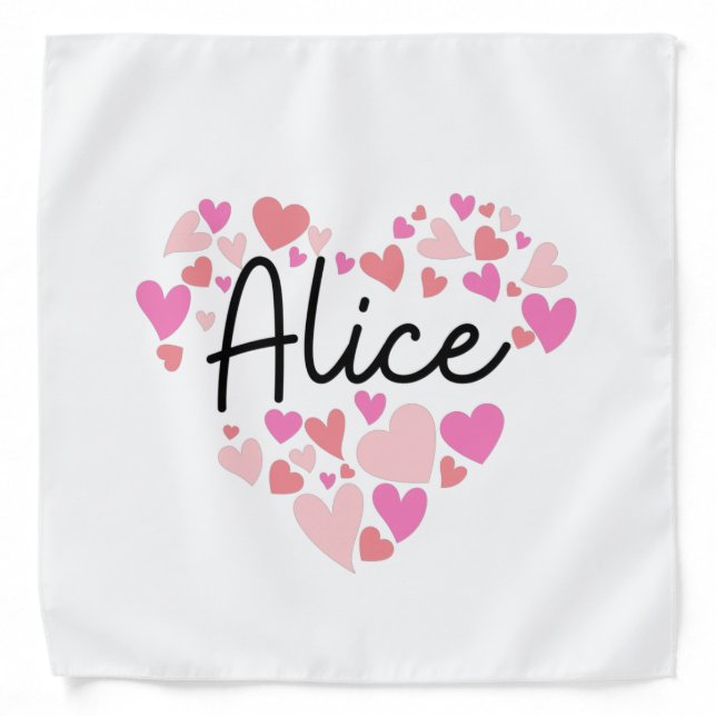 I love Alice Bandana (Front)
