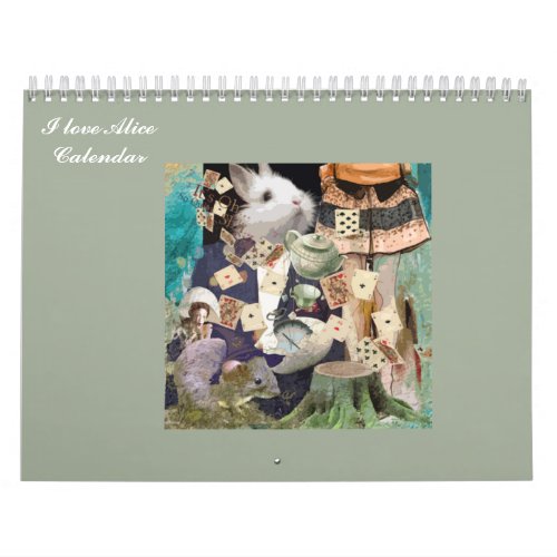 I Love Alice in Wonderland Calendar