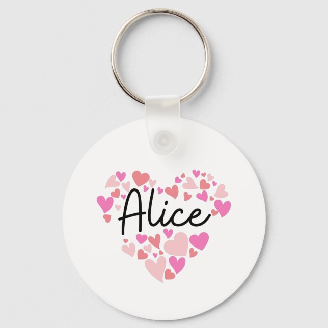 I love Alice Keychain (Front)