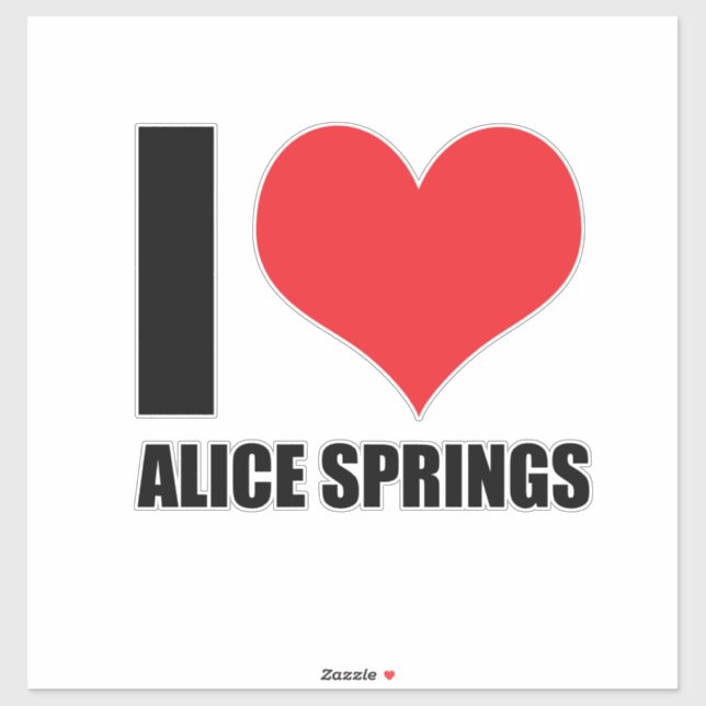 I love Alice Springs Sticker (Sheet)