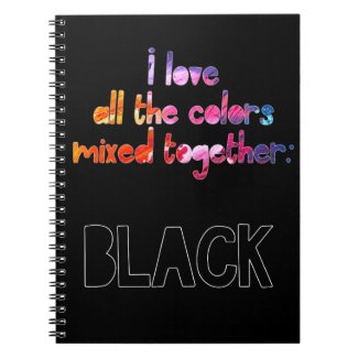 I love all the colors together plain black