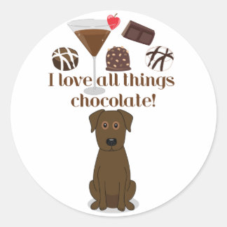 I love all things chocolate! Fun Stickers