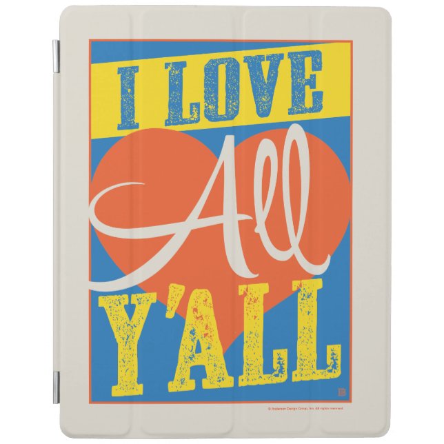 I Love All Y'all iPad Smart Cover (Front)