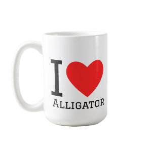 I love alligator  coffee mug