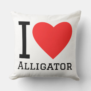 I love alligator throw pillow