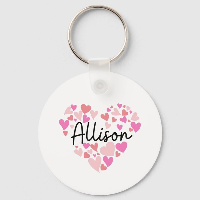 I love Allison Keychain (Front)