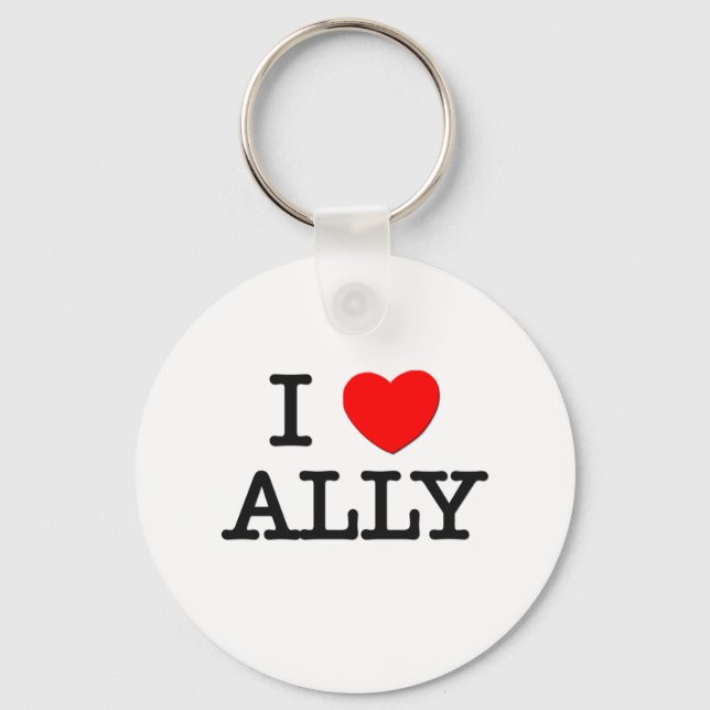 I Love Ally Keychain (Front)