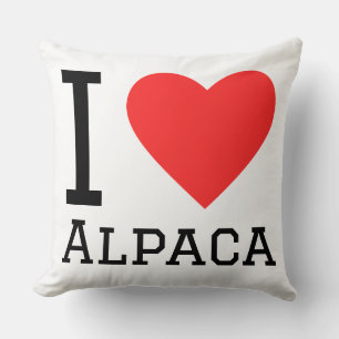 I love alpaca throw pillow