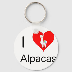 I love alpacas keychain
