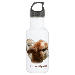 I Love Alpacas Water Bottle