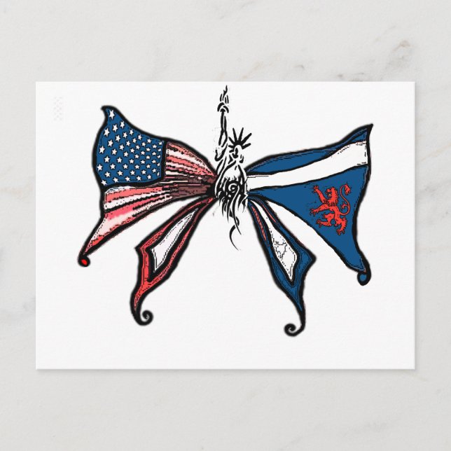 i Love america and scotland!! Postcard (Front)